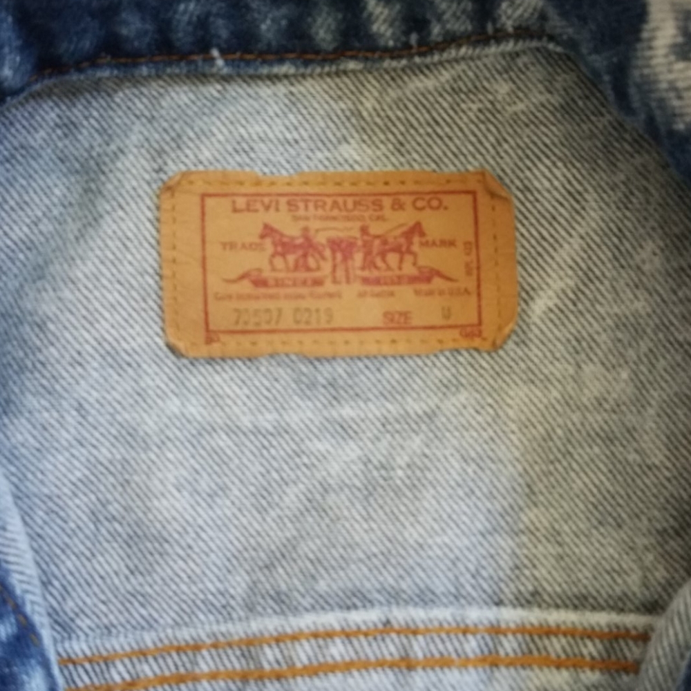 Levi's Vtg acid wash vintage jean jacket - Picture 3 of 8